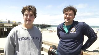 People gather at Pismo Beach to celebrate the Fourth of July