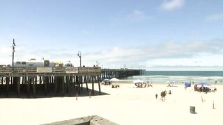 People gather at Pismo Beach to celebrate the Fourth of July