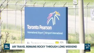 Air travel troubles continue into long weekend