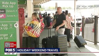Local airports crowded for holiday weekend travel
