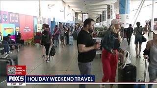 Local airports crowded for holiday weekend travel