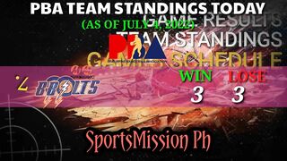 PBA STANDINGS TODAY AS OF JULY 4, 2022 | PBA GAMES SCHEDULE UPCOMING | PBA SCHEDULE TODAY | PBA