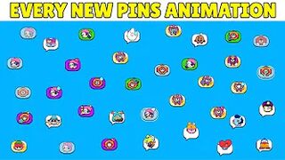 Otis and 38 New Pin Animation !!! Brawl Stars