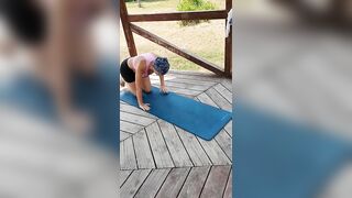 Fragment din ritualul meu zilnic de hatha yoga