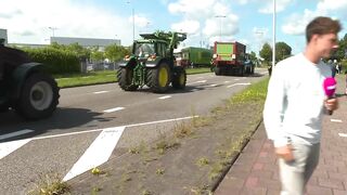 Zo trekken boze protestboeren door Nederland