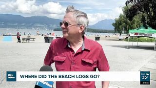 Where did Vancouver’s beach logs go?