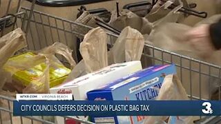 Virginia Beach City Council defers decision plastic bag tax