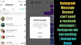 Instagram can't send & received messages | instagram dm not working 2022 | Instagram Down bug error