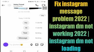 Fix instagram message problem 2022 | instagram dm not working | loading | instagram chat problem