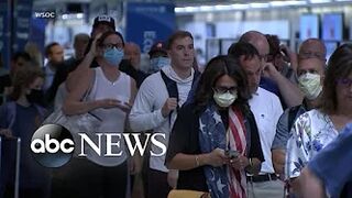 Travel chaos as record number of Americans expected to return home after July 4 | GMA