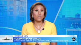 Travel chaos as record number of Americans expected to return home after July 4 | GMA