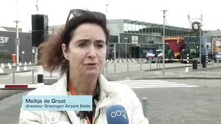 Tientallen boeren bij Groningen Airport Eelde