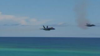 Blue Angels Sneak Pass Pensacola Beach 7/7/22