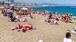 Barcelona beach walk/ beach Sant Sebastia