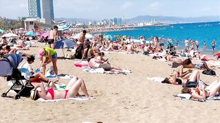 Barcelona beach walk/ beach Sant Sebastia