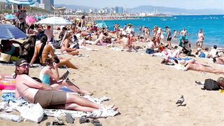 Barcelona beach walk/ beach Sant Sebastia