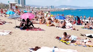 Barcelona beach walk/ beach Sant Sebastia