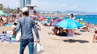 Barcelona beach walk/ beach Sant Sebastia