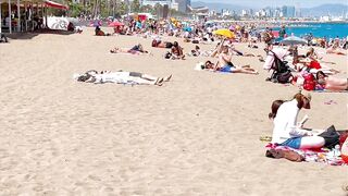 Barcelona beach walk/ beach Sant Sebastia