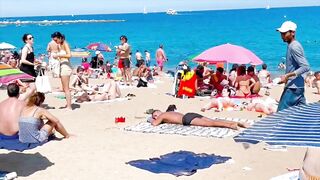 Barcelona beach walk/ beach Sant Sebastia