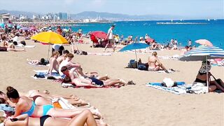 Barcelona beach walk/ beach Sant Sebastia