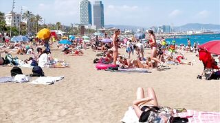 Barcelona beach walk/ beach Sant Sebastia