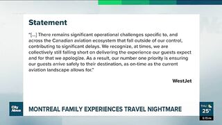 Travel nightmare for Montreal family