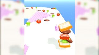 Sandwich Runner Games All levels Mobile Gameplay Walkthrough Update Level Pro SEYOWFII