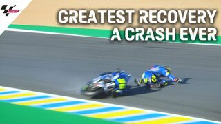 Greatest recovery a crash ever by Joan Mir! | 2020 #FrenchGP