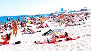 Barcelona beach walk/ beach Bogadell ????walking Spain best beaches ????????