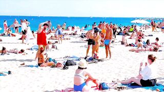 Barcelona beach walk/ beach Bogadell ????walking Spain best beaches ????????