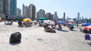 [Best Beaches Brazil 4K] ???????? Caminhada na praia ???????? Balneário Camboriú - Brasil