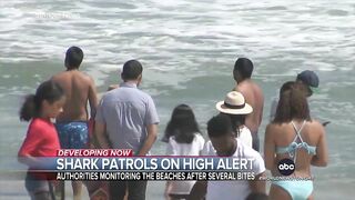 Authorities warn beach goers of sharks