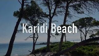 Karidi beach - Sithonia, Greece - 4K Drone Footage (DJI MINI 2)