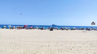 BENIDORM ???????? LEVANTE BEACH JULY 2022 Costa Blanca SPAIN Walking Tour 4K