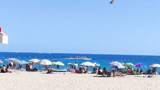 BENIDORM ???????? LEVANTE BEACH JULY 2022 Costa Blanca SPAIN Walking Tour 4K