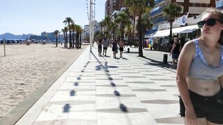 BENIDORM ???????? LEVANTE BEACH JULY 2022 Costa Blanca SPAIN Walking Tour 4K