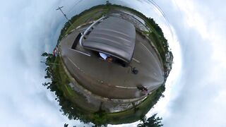 travel shot using insta360 camera practice