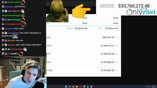 xQc is shocked by how much Amouranth makes from Onlyfans