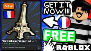 FREE ACCESSORY! HOW TO GET Fireworks in France Hat! (ROBLOX)