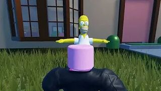 CONOZCO a LOS SIMPSON en ROBLOX ???? PERO LES CAIGO MAL ????