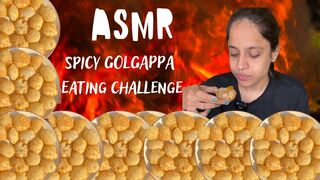 FIRST ASMR VIDEO ???? ???? | SPICIEST GOLGAPPA EATING CHALLENGE | ASMR