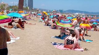 Barcelona beach walk/ beach Sant Miquel ????️walking Spain best beaches