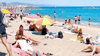 Barcelona beach walk/ beach Sant Miquel ????️walking Spain best beaches