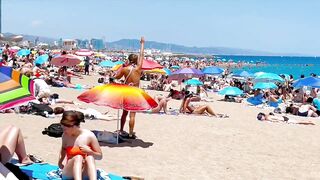 Barcelona beach walk/ beach Sant Miquel ????️walking Spain best beaches