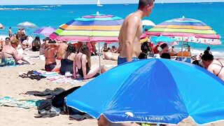 Barcelona beach walk/ beach Sant Miquel ????️walking Spain best beaches