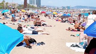 Barcelona beach walk/ beach Sant Miquel ????️walking Spain best beaches