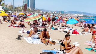 Barcelona beach walk/ walking Spain best beaches ????️????