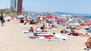 Barcelona beach walk/ walking Spain best beaches ????️????