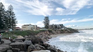 North Cronulla beach almost disappears due to coastal erosion